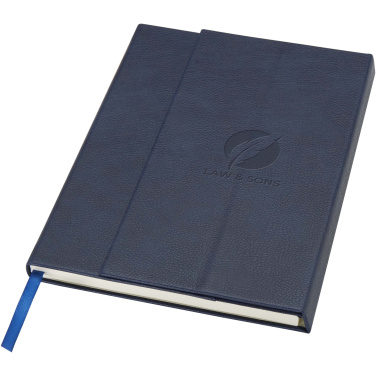 Logotrade promotional item picture of: Alejandra A5 recycled plastic hard cover notebook