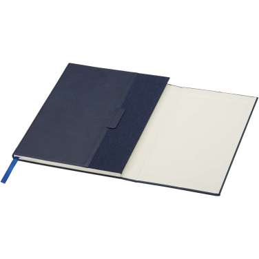 Logo trade promotional giveaway photo of: Alejandra A5 recycled plastic hard cover notebook