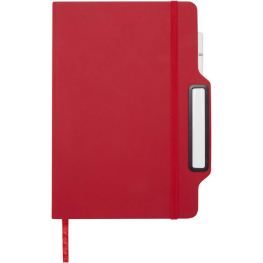 Logo trade promotional item photo of: Nexus A5 hard cover notebook with pen and pencil combo (black ink)