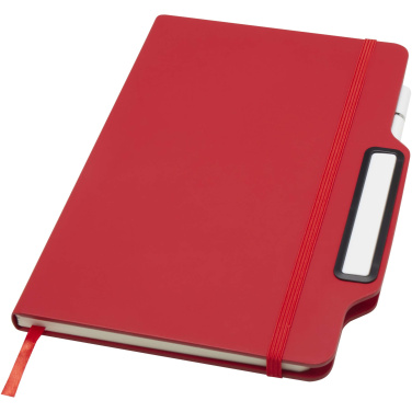 Logo trade promotional gifts picture of: Nexus A5 hard cover notebook with pen and pencil combo (black ink)