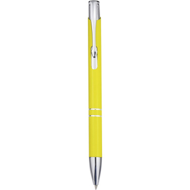 Logo trade business gift photo of: Moneta recycled aluminium ballpoint pen (blue ink)