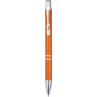 Logo trade advertising products image of: Moneta recycled aluminium ballpoint pen (blue ink)