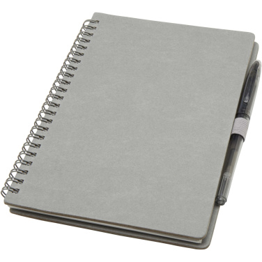 Logotrade promotional giveaways photo of: Slate reusable soft cover notebook and pen set (black ink)