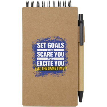 Logo trade promotional products picture of: Flipper sticky notepad with ballpoint pen (black ink)