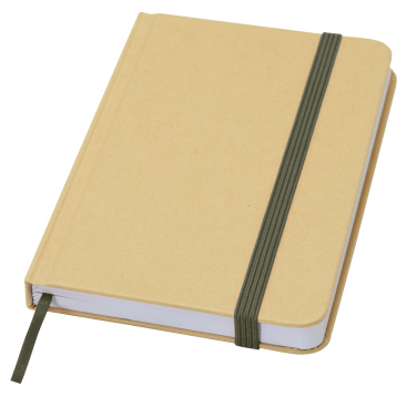 Logotrade promotional item picture of: Reed A6 recycled hard cover notebook with plain pages