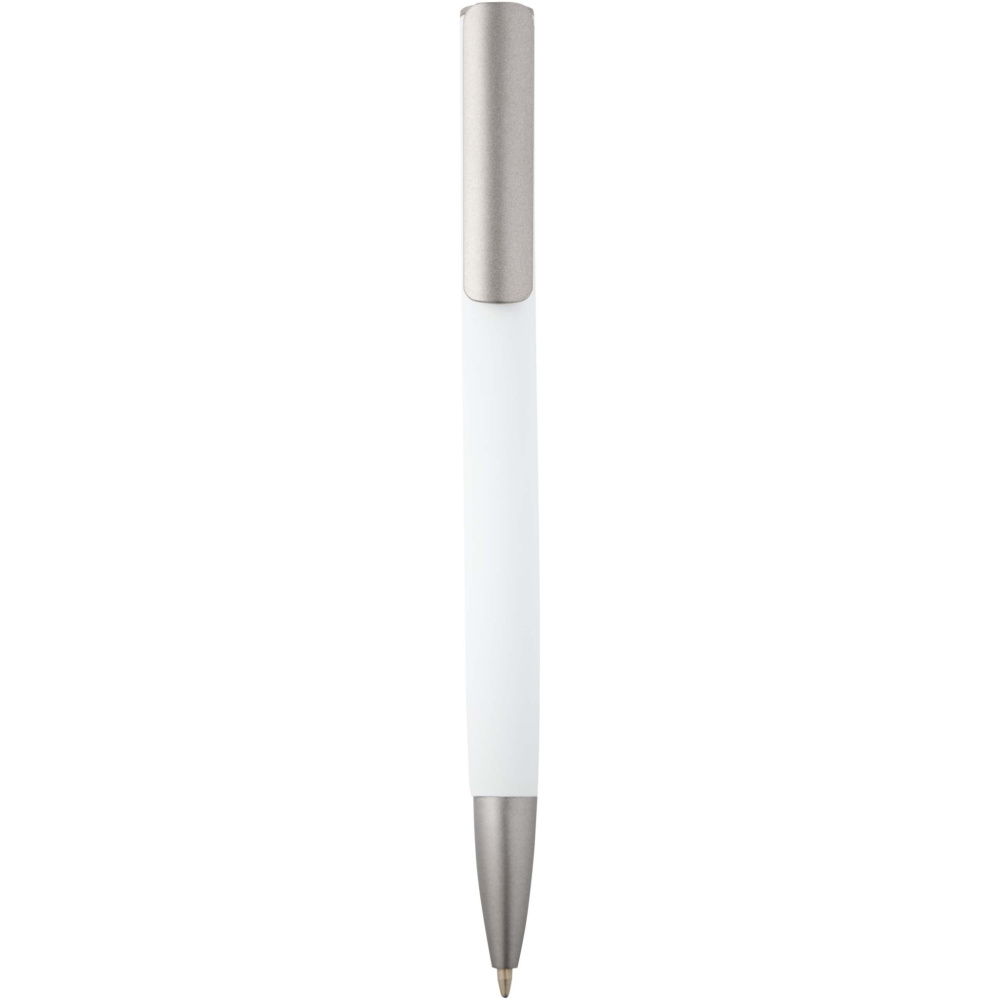 Logo trade promotional merchandise image of: Ziguur recycled aluminium ballpoint pen (black ink)