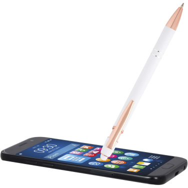 Logo trade business gifts image of: Nanna ballpoint pen with rose gold finish (black ink)