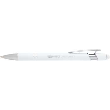 Logotrade promotional gift image of: Kish ballpoint pen with silver finish (black ink)