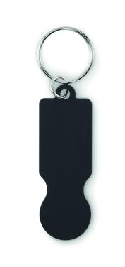 Logo trade promotional giveaway photo of: Key ring with trolley token