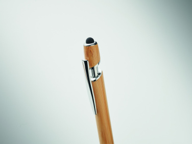 Logo trade promotional gifts image of: Ball pen in bamboo