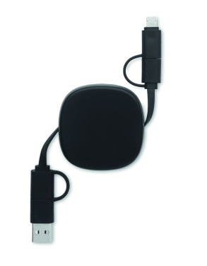 Logo trade promotional products image of: 60W retractable charging cable