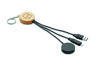 Logo trade promotional product photo of: Key ring with 4 in 1 60W cable