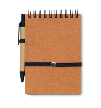 Logotrade promotional item image of: Recycled notebook with ball pen