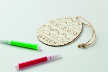 Logo trade business gift photo of: Wooden egg painting set