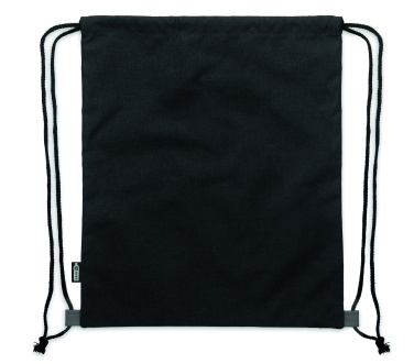 Logo trade promotional gifts picture of: RPET PU drawstring bag 2 tone
