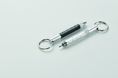 Logo trade promotional giveaways image of: Key ring with twist action pen