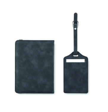 Logo trade promotional gifts image of: Passport and luggage tag set