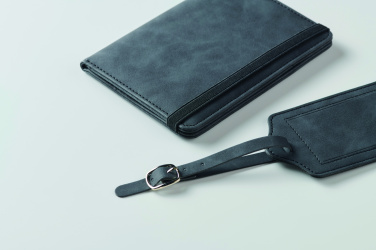 Logo trade corporate gift photo of: Passport and luggage tag set