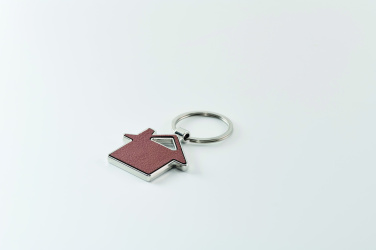 Logo trade advertising product photo of: House shaped key ring