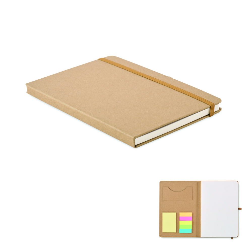 Logo trade promotional merchandise image of: A5 notebook recycled paper set