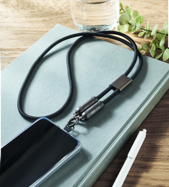 Logo trade advertising product photo of: 60W phone holder lanyard cable