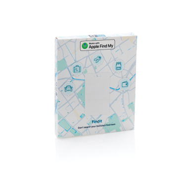 Logo trade business gifts image of: Findcard RCS recycled plastic item finder card