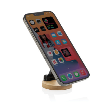 Logotrade business gifts photo of: Magmount RCS recycled plastic and bamboo phone stand