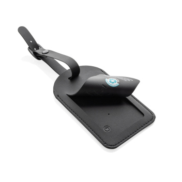 Logotrade promotional gift image of: Globetrack RCSrPolyester luggage tag with worldwide locating