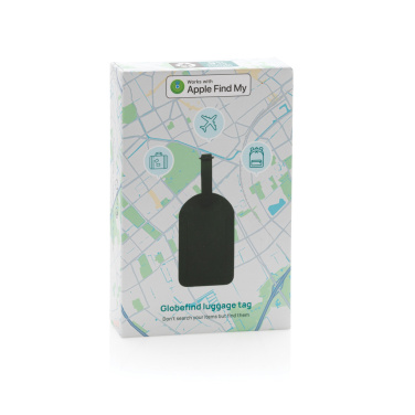 Logotrade corporate gift image of: Globetrack RCSrPolyester luggage tag with worldwide locating
