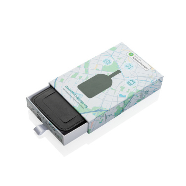Logo trade promotional product photo of: Globetrack RCSrPolyester luggage tag with worldwide locating