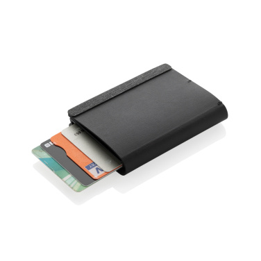 Logo trade promotional giveaways image of: Seekcard RCS rpolyester card wallet with worldwide locating