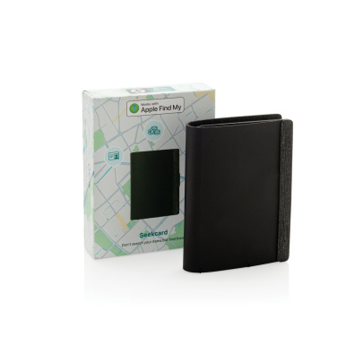Logo trade business gifts image of: Seekcard RCS rpolyester card wallet with worldwide locating