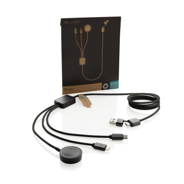 Logotrade promotional merchandise image of: Terra RCS rPET 6-in-1 charging cable with watch charger