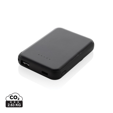 Logotrade promotional item image of: Stellar RCS recycled plastic 5000 mah 5W magnetic powerbank