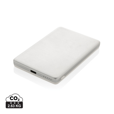 Logotrade advertising products photo of: Orion RCS recycled aluminum 5000 mah 5W magnetic powerbank