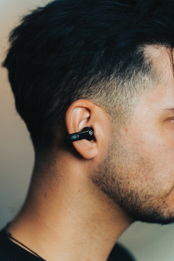 Logo trade promotional items image of: Urban Vitamin Long Beach ENC rplastic wireless earbuds