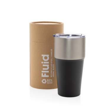 Logo trade advertising product photo of: Fluid RCS certified recycled steel tumbler 500ml