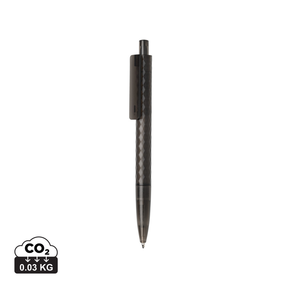 Logo trade promotional merchandise photo of: X3 GRS recycled PC plastic pen frosted