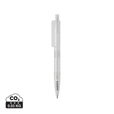 Logo trade promotional giveaways picture of: X3 GRS recycled PC plastic pen frosted