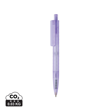 Logo trade promotional gift photo of: X3 GRS recycled PC plastic pen frosted