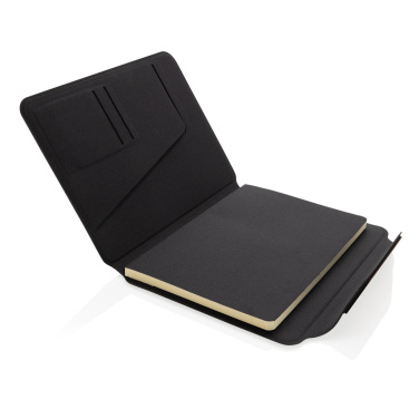Logotrade promotional item picture of: Teri AWARE™ RPET and walnut A5 portfolio