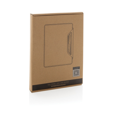 Logo trade promotional products picture of: Teri AWARE™ RPET and walnut A5 portfolio