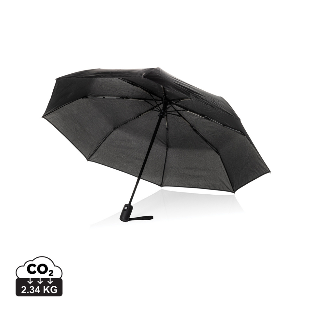 Logo trade promotional items picture of: Swiss Peak Vito Aware™ RPET 21 inch auto open/close umbrella