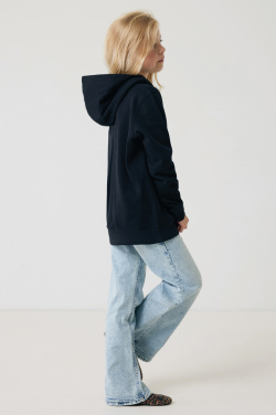 Logo trade advertising products image of: Iqoniq Yengo kids recycled cotton hoodie with sidepockets