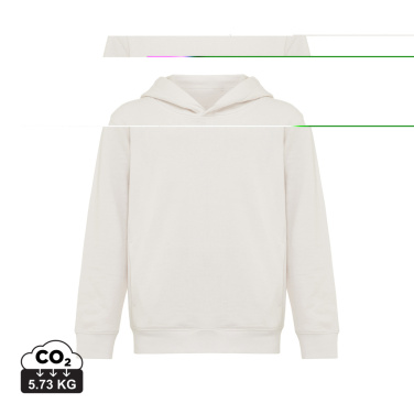 Logo trade promotional gifts image of: Iqoniq Yengo kids recycled cotton hoodie with sidepockets