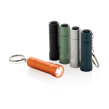 Logotrade promotional products photo of: Flash RCS recycled aluminium keychain torch