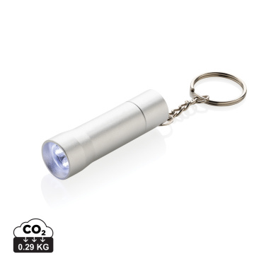 Logo trade promotional products picture of: Flash RCS recycled aluminium keychain torch