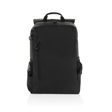 Logo trade promotional merchandise picture of: Lima Aware™ RPET water resistant 15.6 laptop backpack