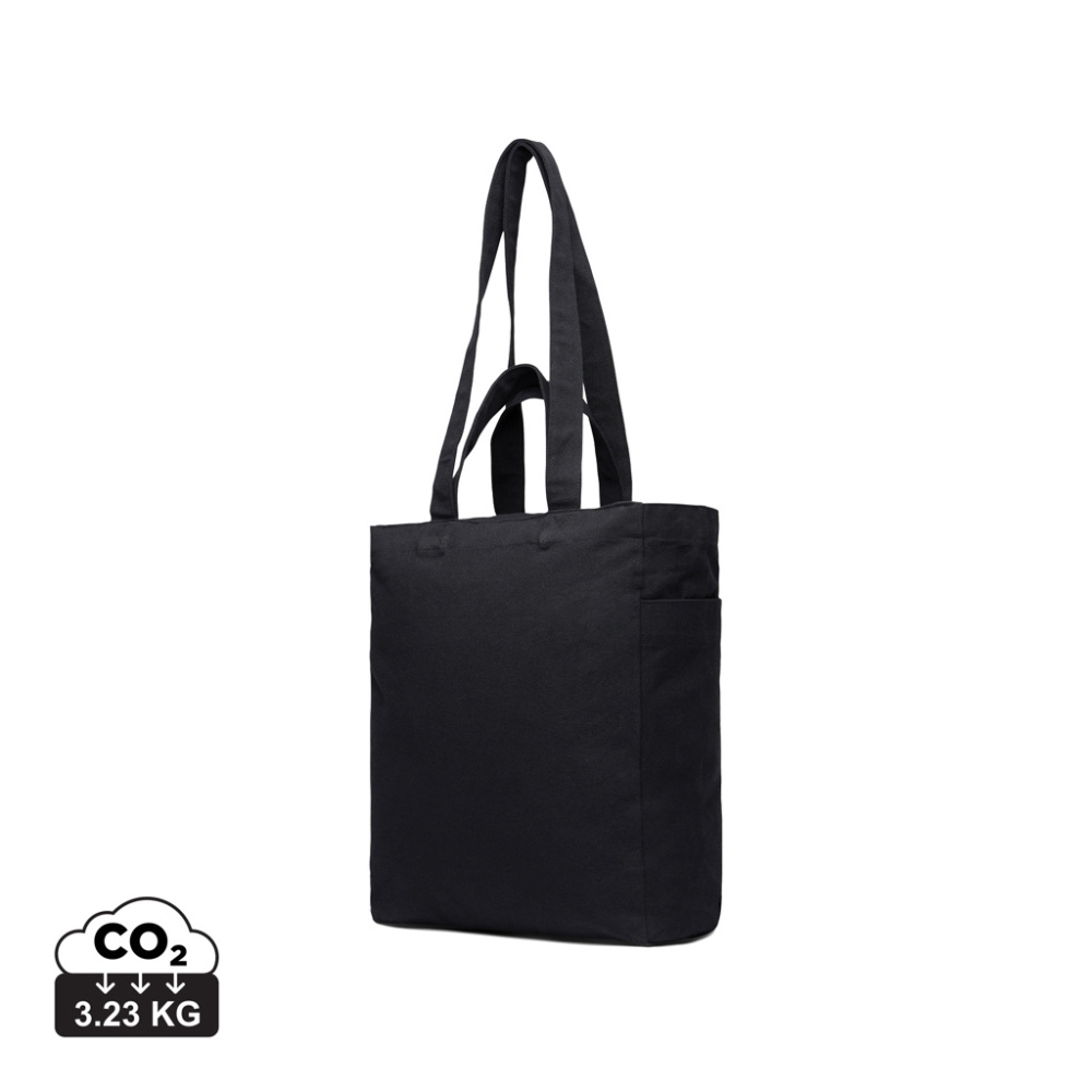 Logo trade promotional gifts image of: VINGA Hilo AWARE™ recycled canvas zip tote
