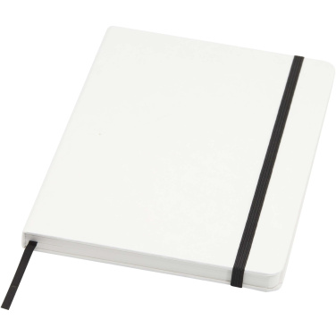 Logo trade promotional merchandise picture of: Holm A5 stone paper hard cover notebook with lined pages